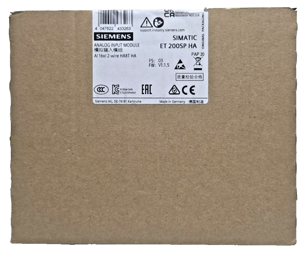 Siemens 6DL1134-6TH00-0PH1 / 6DL1 134-6TH00-0PH1 ET 200SP HA AI 16xI HARD New