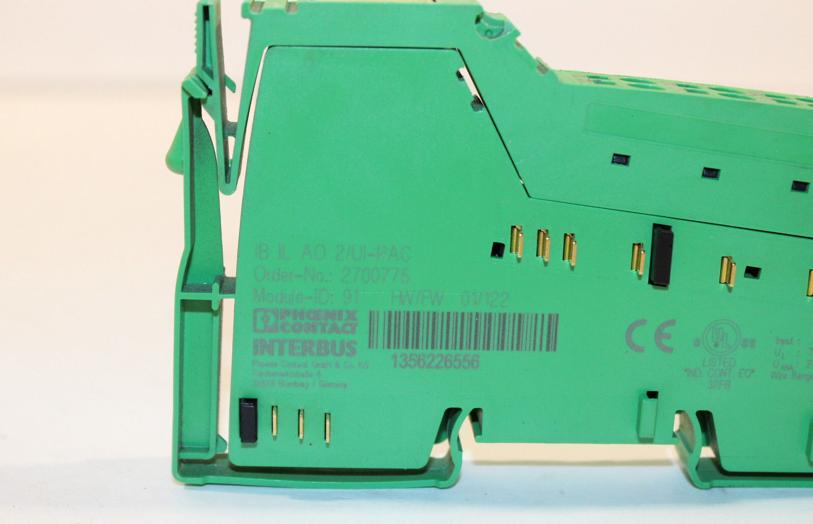 Phoenix Contact IB IL AO 2/UI-PAC InterBus Analog Output 2700775