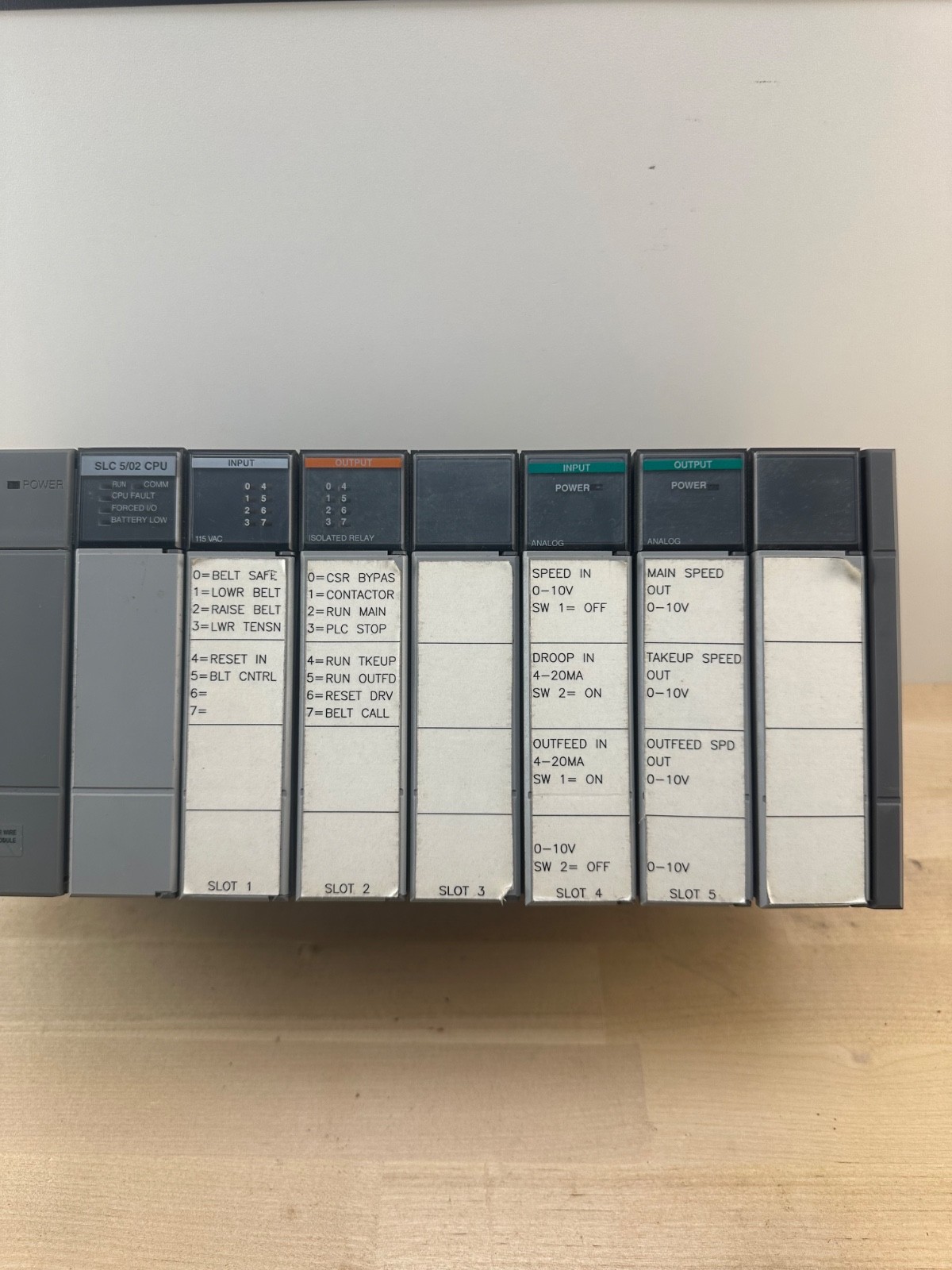Allen Bradley SLC 500 1746-A7 1746-P2 1747-L524 1746-IA8 1746-0X8 1746-N2 …