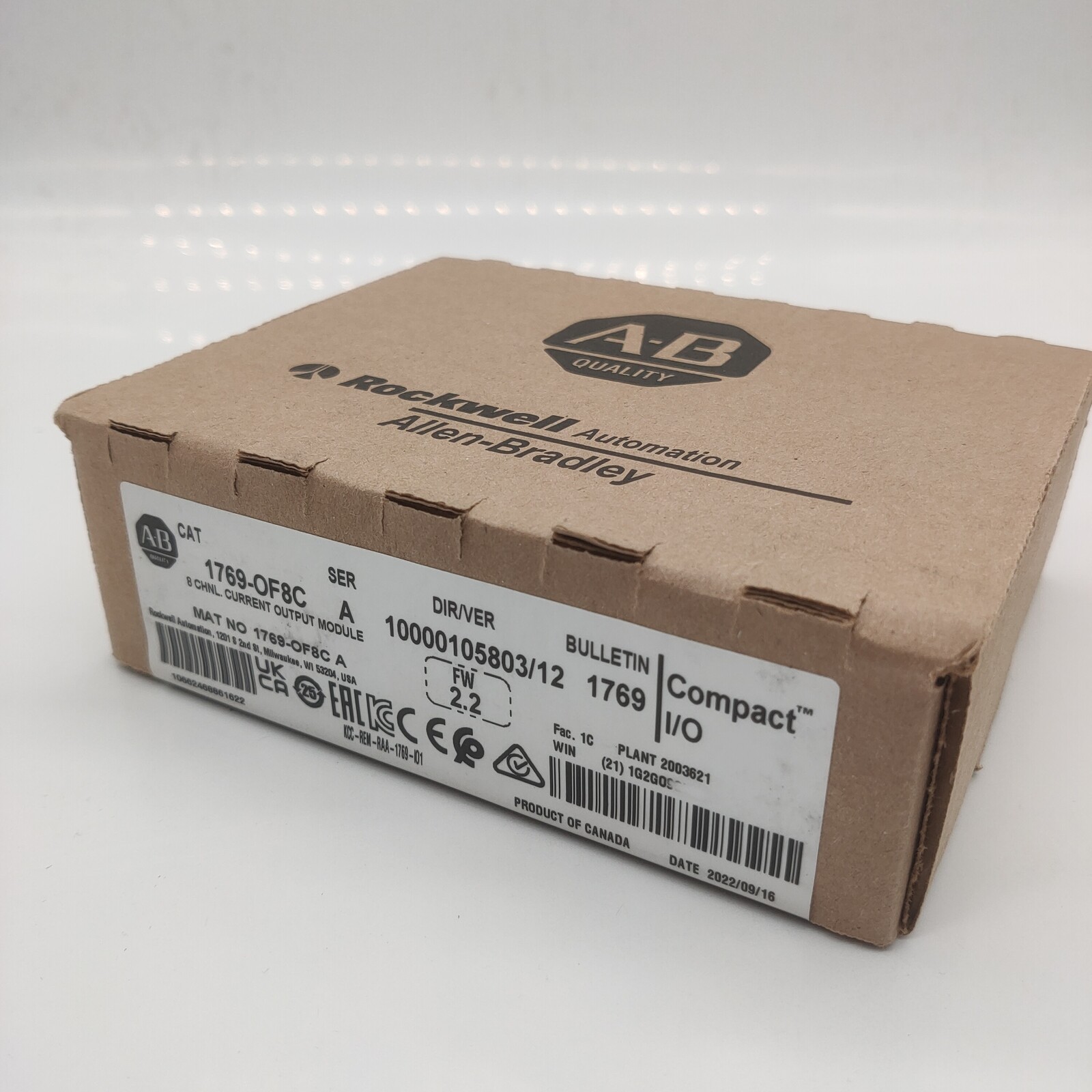 1769-OF8C New NEW AB 1769 OF8C/A CompactLogix 8 Pt A/O Current Module US