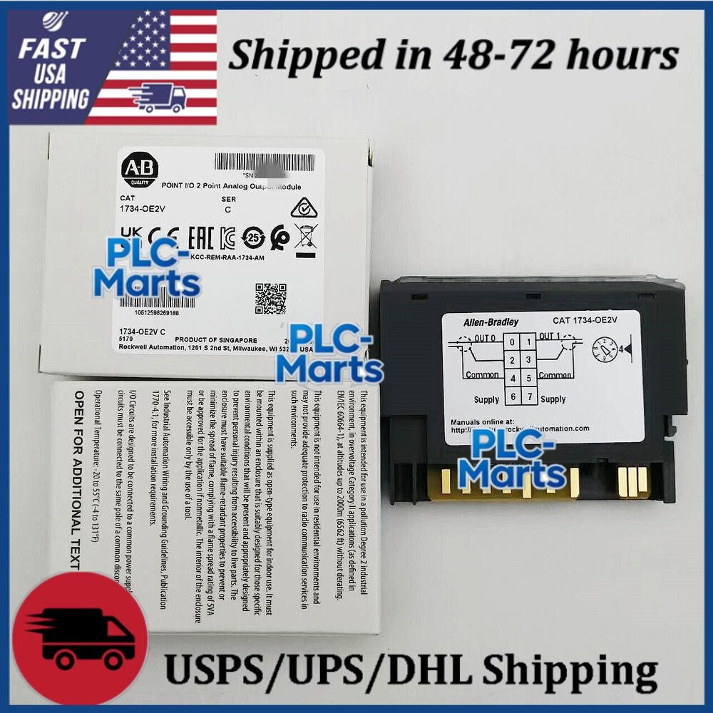 Allen Bradley 1734-OE2V SER C POINT I/O 2 Point Analog Output Module AB 1734OE2V