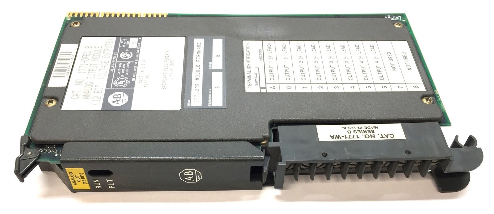 Allen-Bradley 12-Bit Analog Output Module 1771-OFE1 B Firmware Rev.B/Ser.B USED