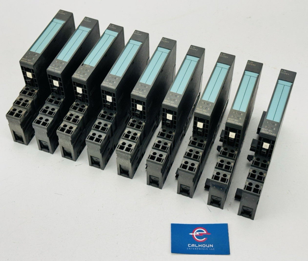 (LOT OF 9) Siemens Simatic 6ES7131-4BD00-0AA0 PLC Module 4 DI DC24V *WARRANTY*