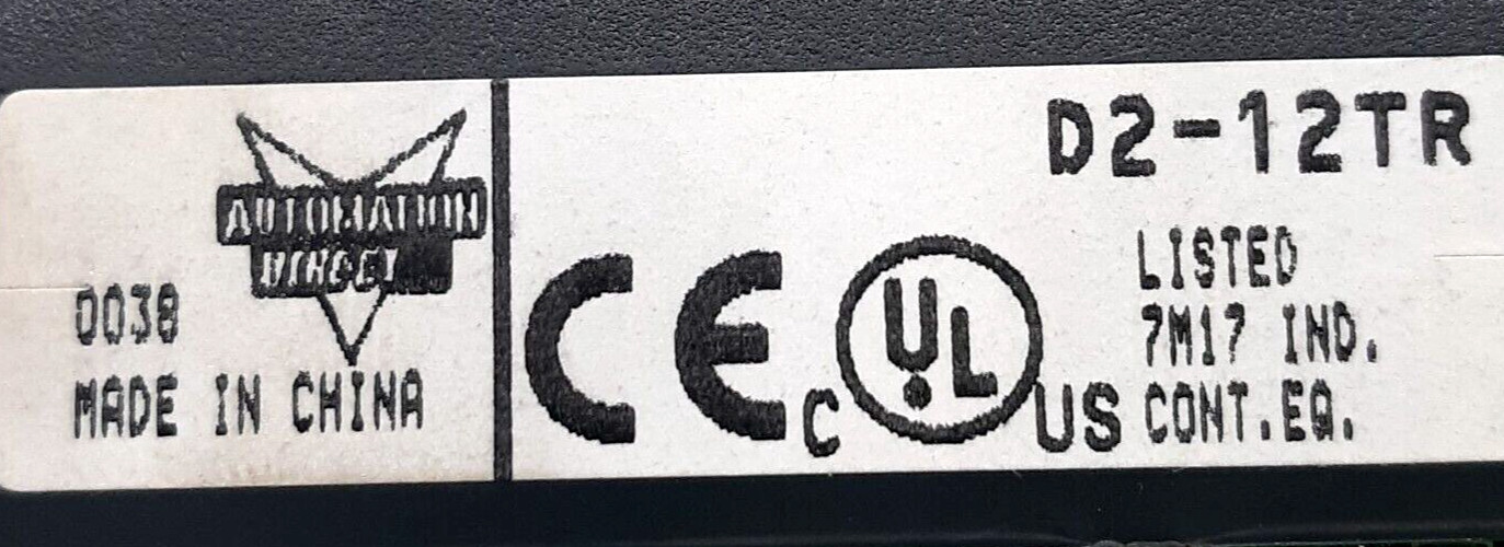Automation Direct D2-12TR Output Module – Broken Plastic