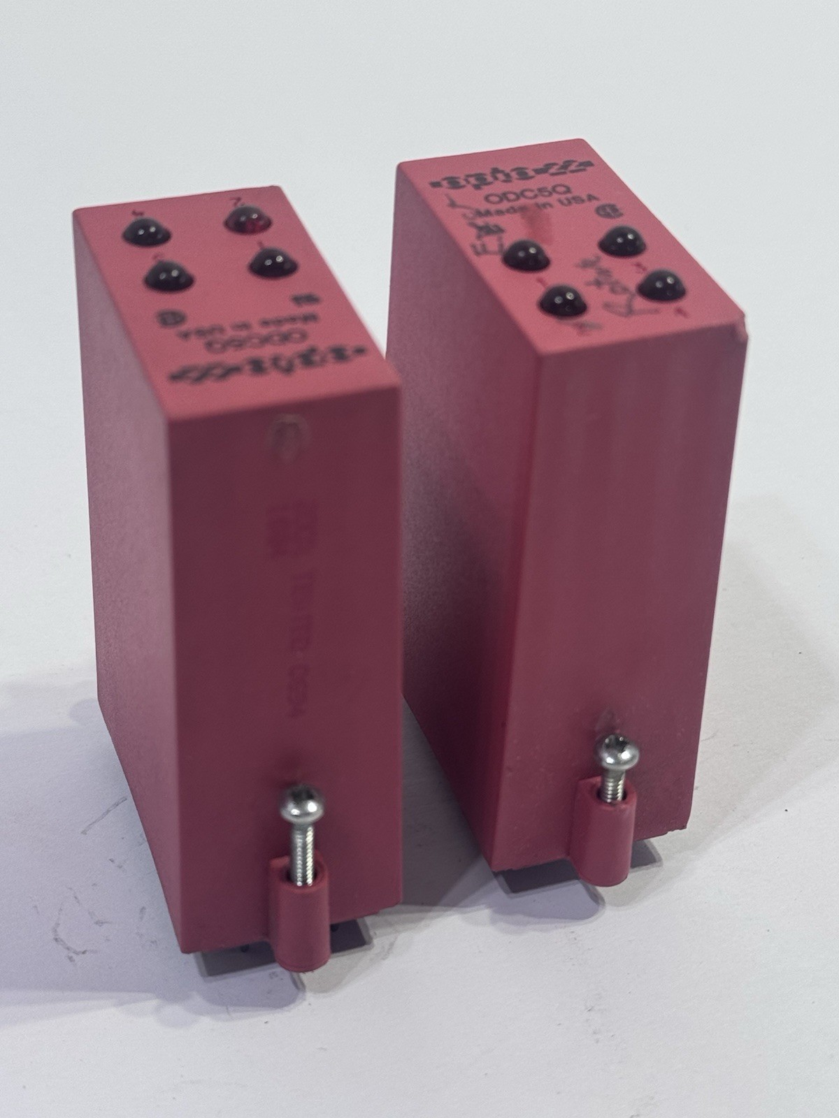 2 Each Opto 22 ODC5Q Modules 4 Channel 12 Pin