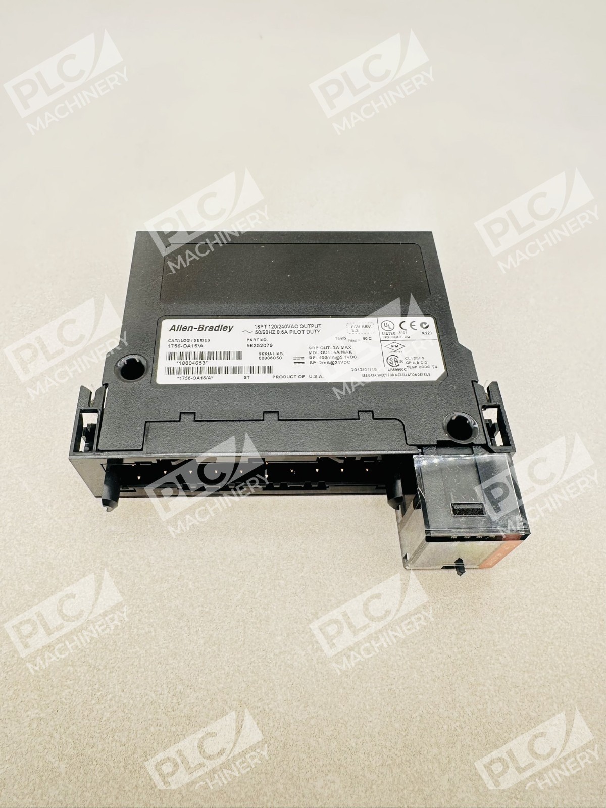 Allen Bradley 1756-OA16 Series A 16PT 120/240VAC Output 50/60HZ 0.5A Pilot Duty