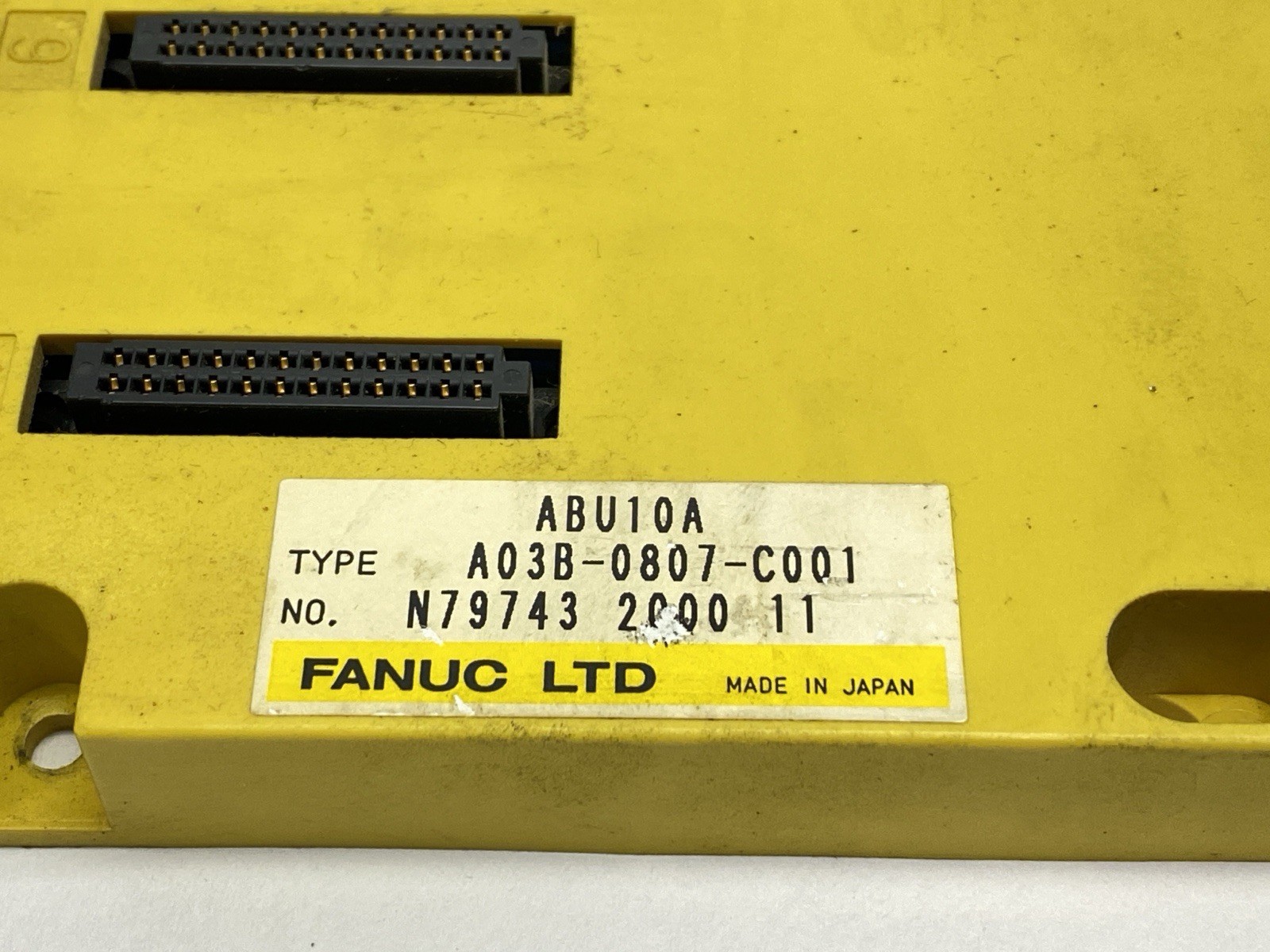 Fanuc A03B-0807-C001 10-Slot I/O Module Base Unit ABU10A Horizontal
