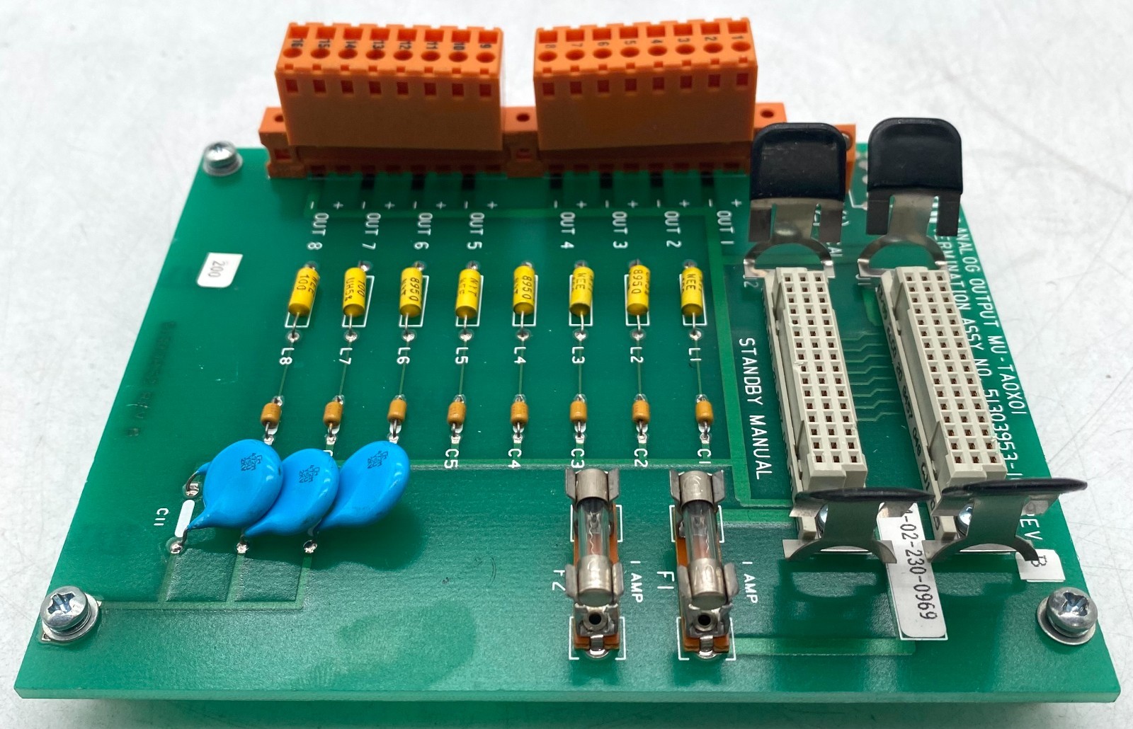 HONEYWELL ANALOG OUTPUT TERMINATION MODULE MU-TA0X01 51303953-100 REV.B