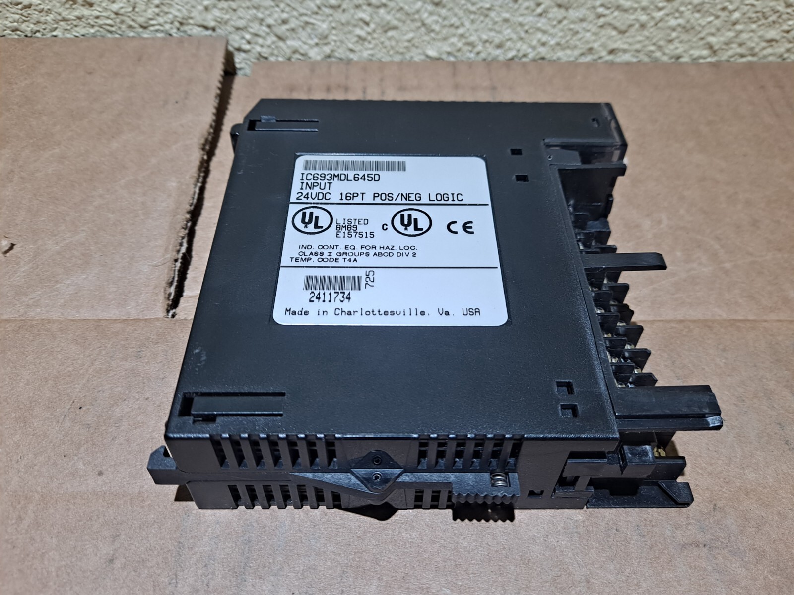 GE Fanuc IC693MDL645D 24VDC 16PT POS/NEG LOGIC Input Module Fast Shipping