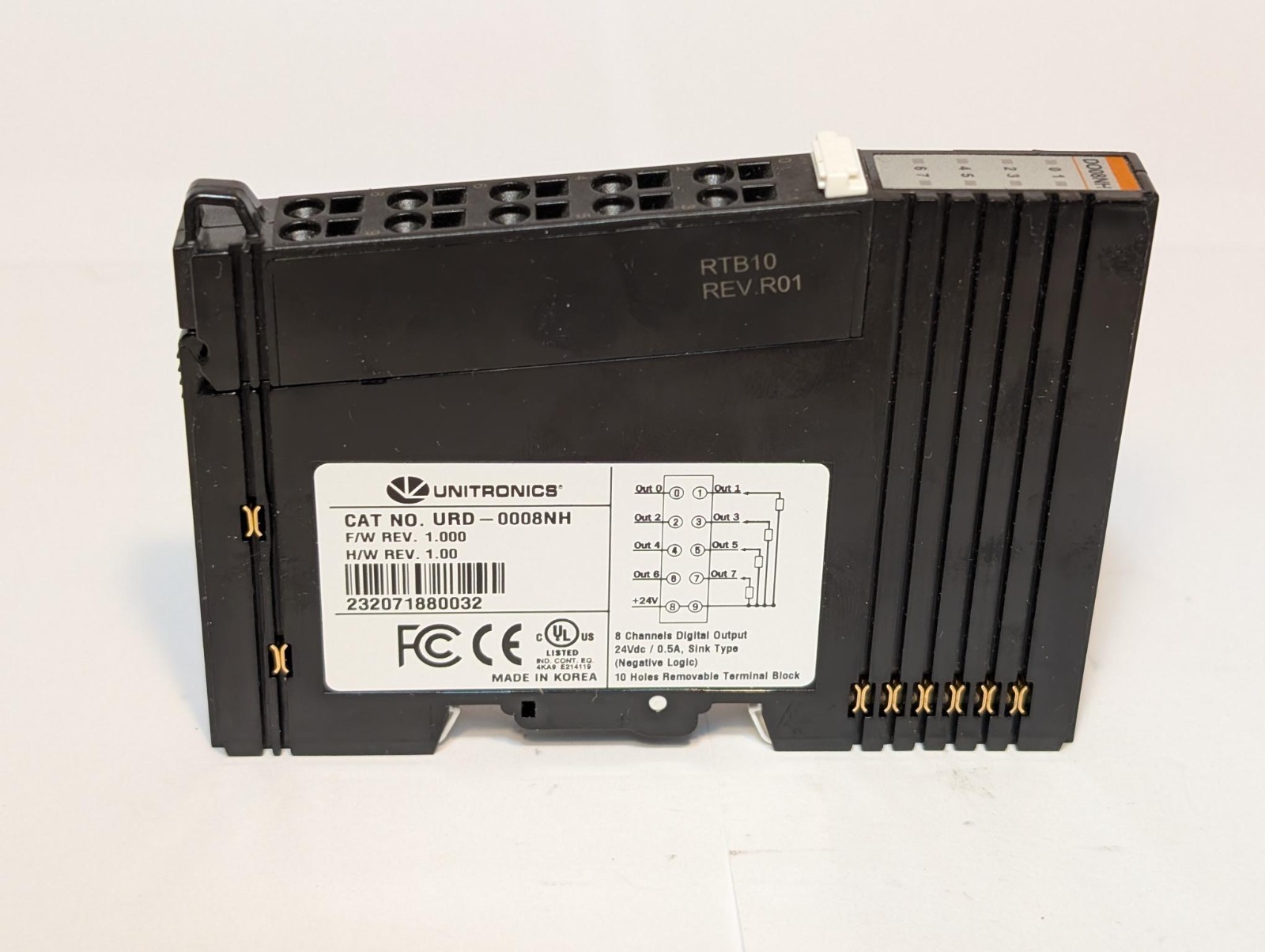 Unitronics Remote Digital Output module, model: URD-0008NH
