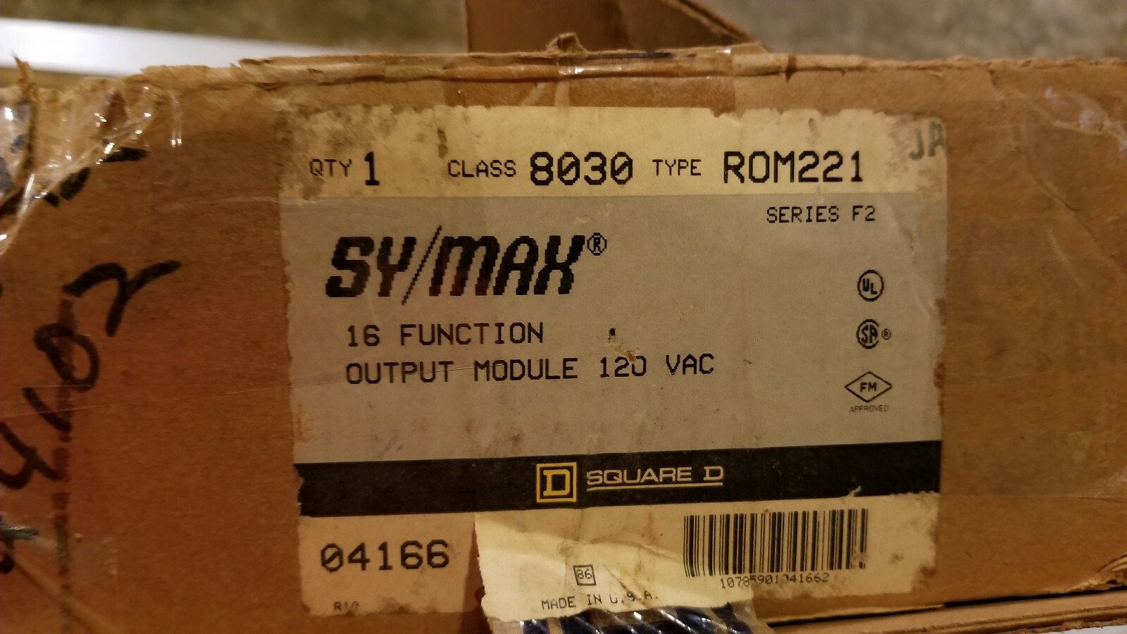 Square D 8030 ROM-221 ROM221 SY/Max F2 Output Module SQD 120v – New sealed bag