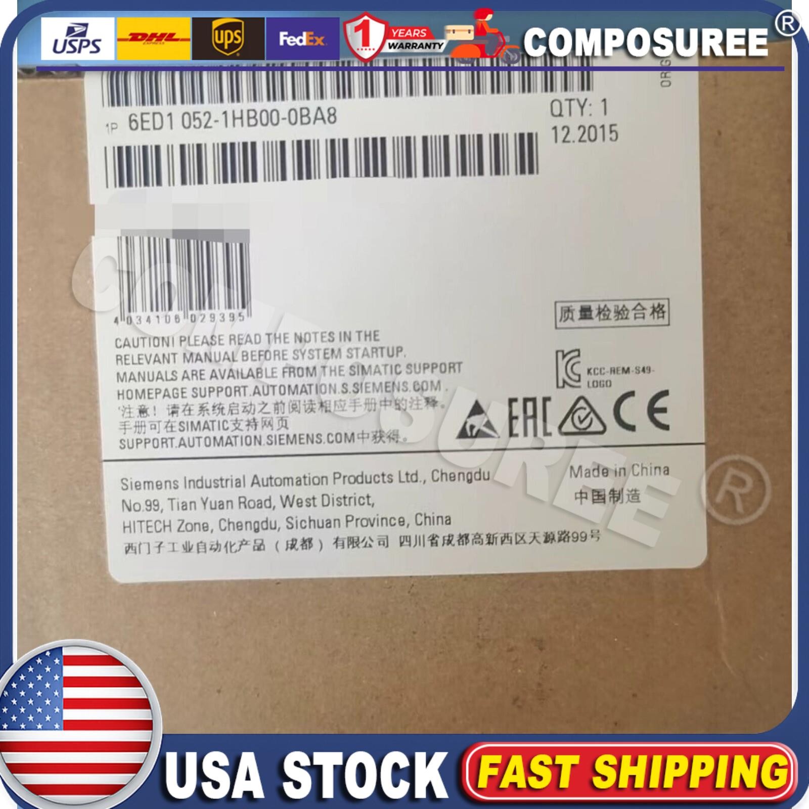 New Siemens 6ED1 052-1HB00-0BA8 6ED1052-1HB00-0BA8 LOGO 24RCE logic module