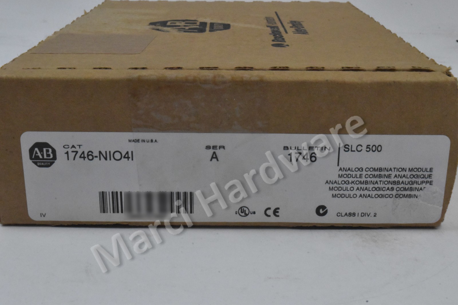 Surplus Allen-Bradley 1746-NIO4I Ser A SLC 500 High Resolution Analog 2-In/2-Out