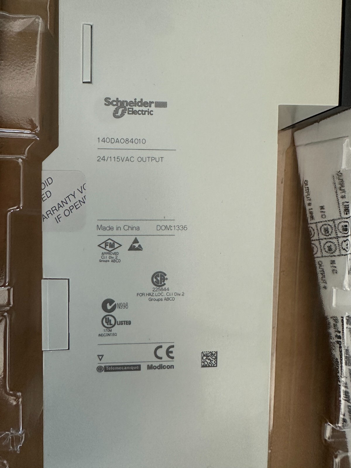 ꙮ SCHNEIDER ELECTRIC Modicon TSX Quantum 140CPU11302 / CPU 256K
