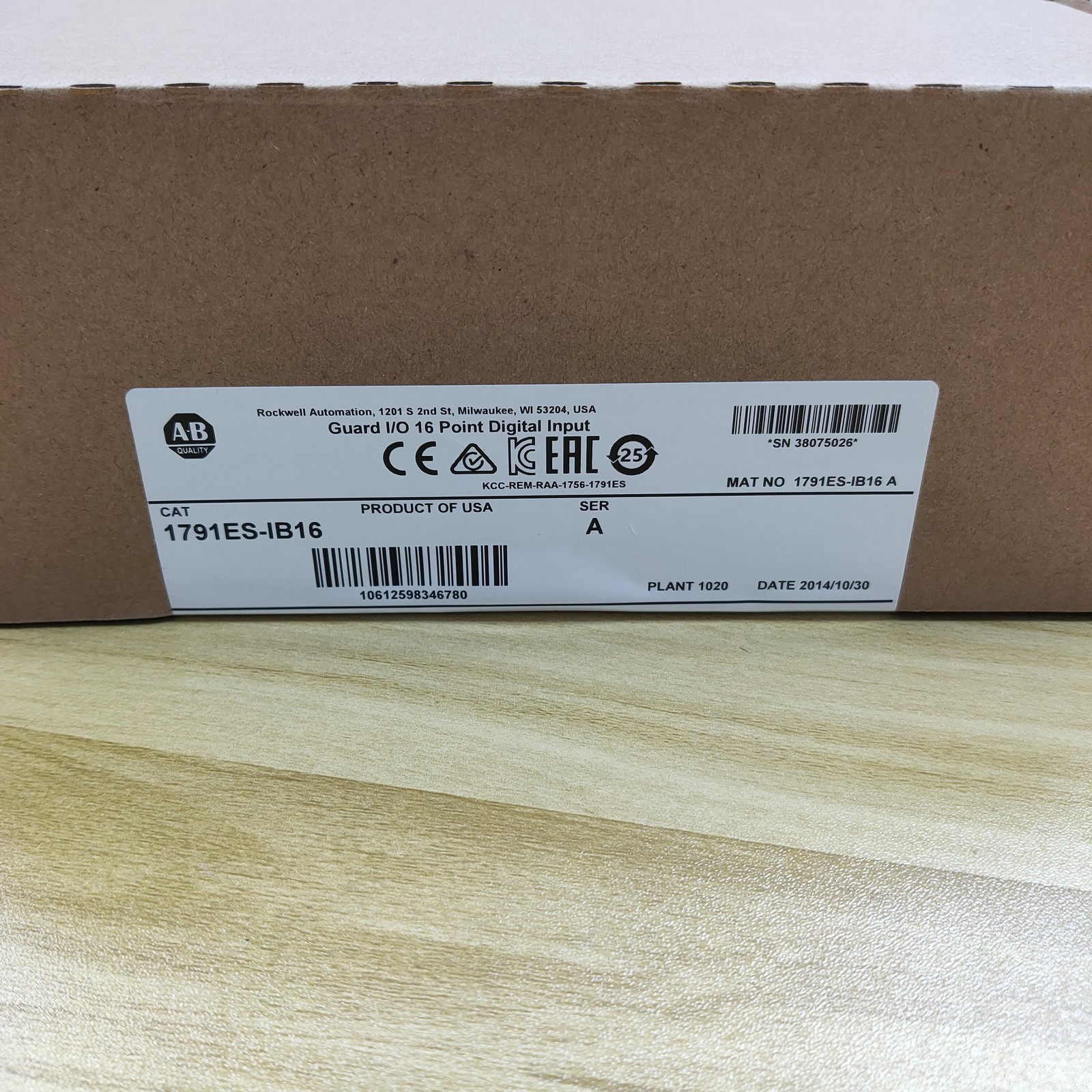 AB 1791ES-IB16 /A Ethernet IP CompactBlock Input Module New Factory Sealed