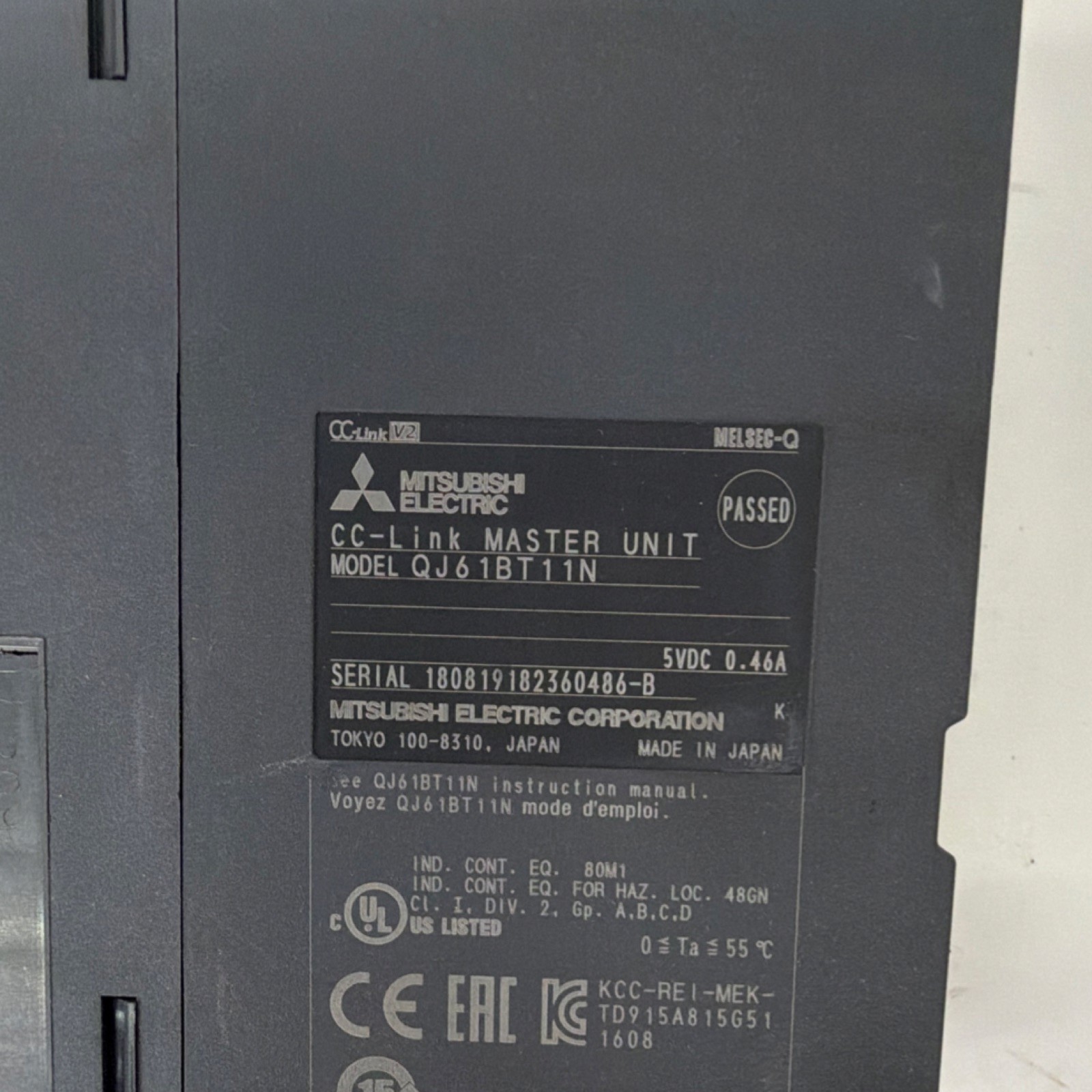 Mitsubishi Electric QJ61BT11N MELSEC-Q CC-Link PLC Input/Output Module Digital