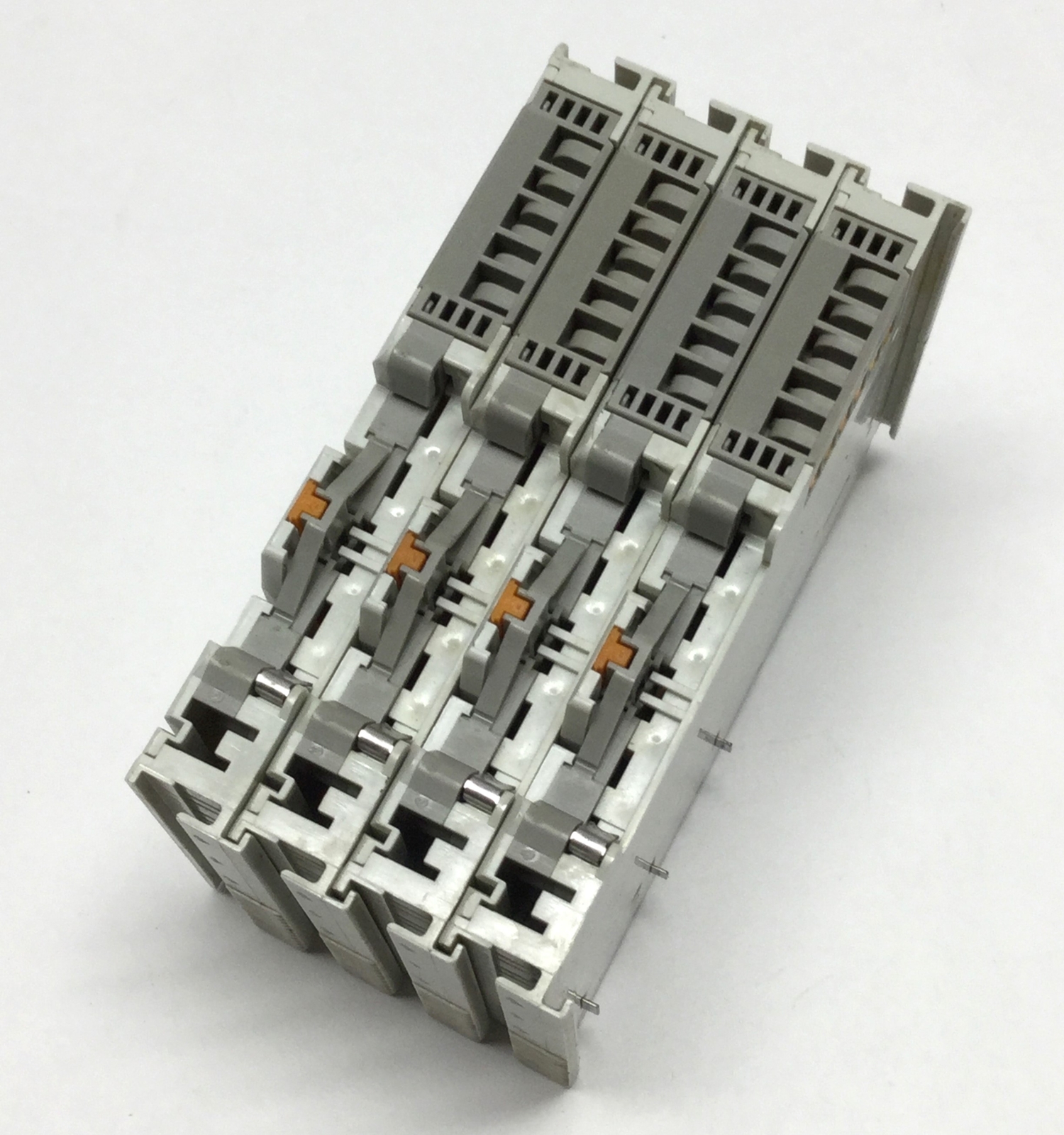 Lot of 4 Wago 750-401 Digital Input Modules, 2-Channel, 24VDC, 0.2ms, DIN Rail