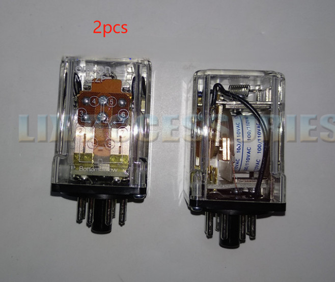 2PCS AC100/110 Relay power MK2ZP PLC Output