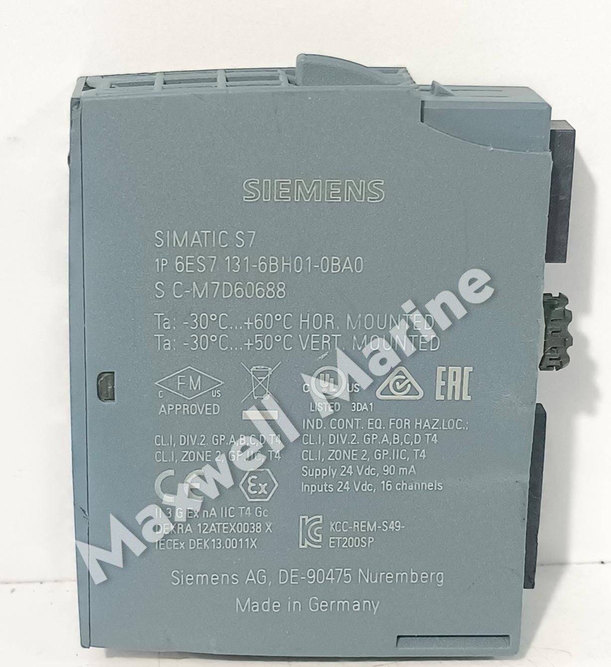 SIEMENS 6ES7131-6BH01-0BA0, SIMATIC S7 ET 200SP, Digital input module,DI 16x 24V