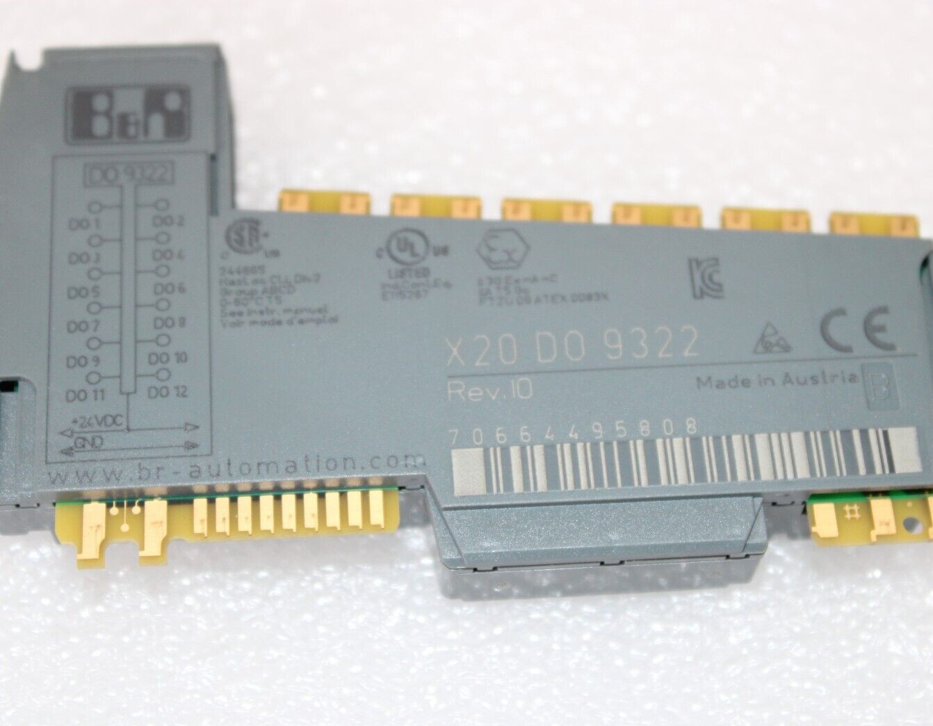 B&R X20-DO-9322 PLC I/O MODULE 9 DIGITAL OUTPUTS X20DO9322