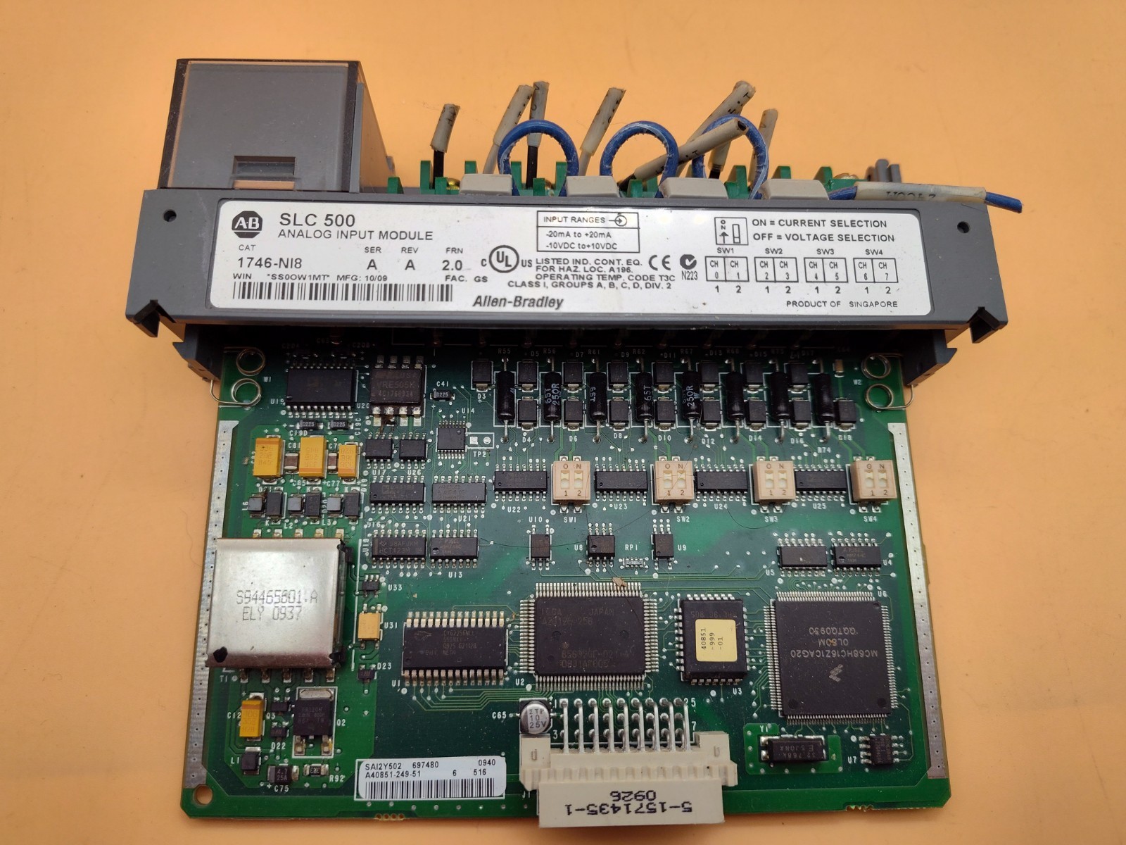 Allen Bradley 1746-NI8 Series A frn 2.0 SLC 500 Analog Input Module (Used)
