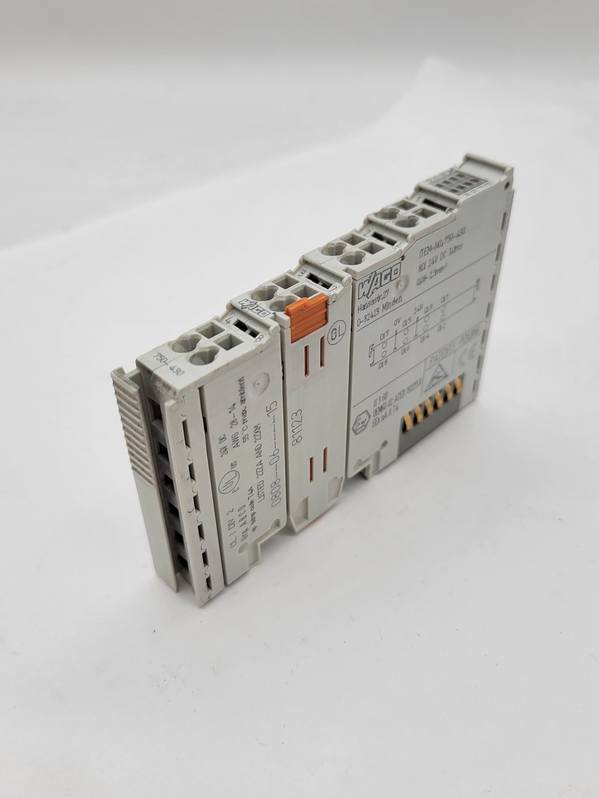 Wago 750-430 Digital Input Module 24VDC 8-Channel 3.0MS