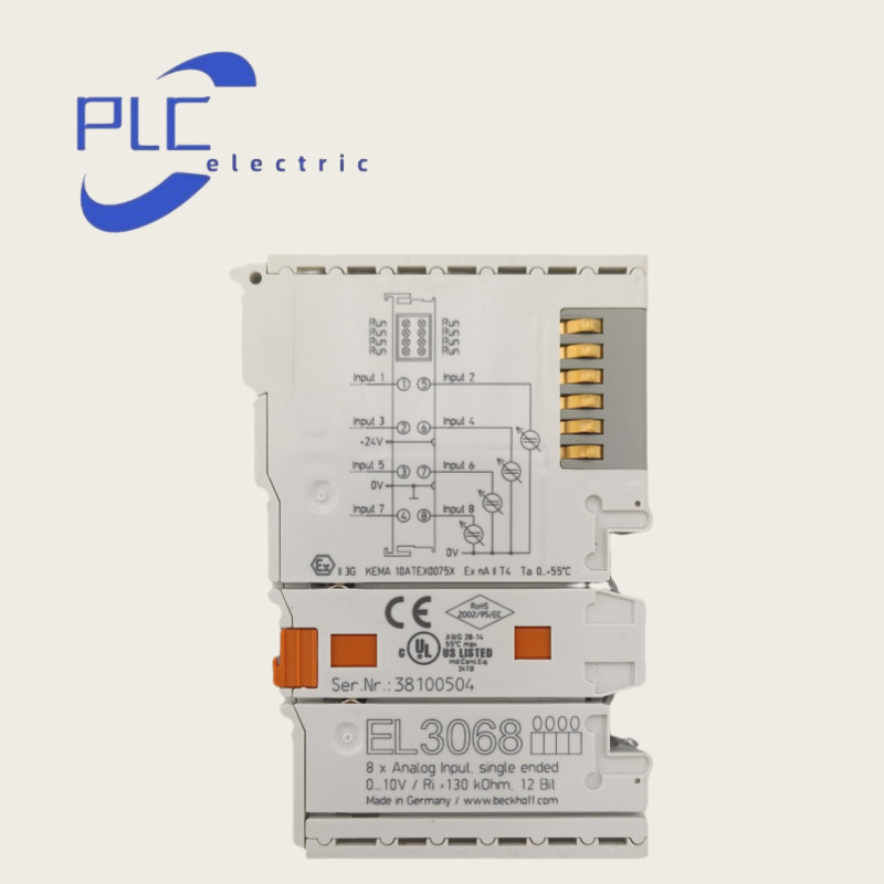 1PCS New EL3068 EtherCAT Terminal Module 8-Channels Digital Input 0-10V 12bits