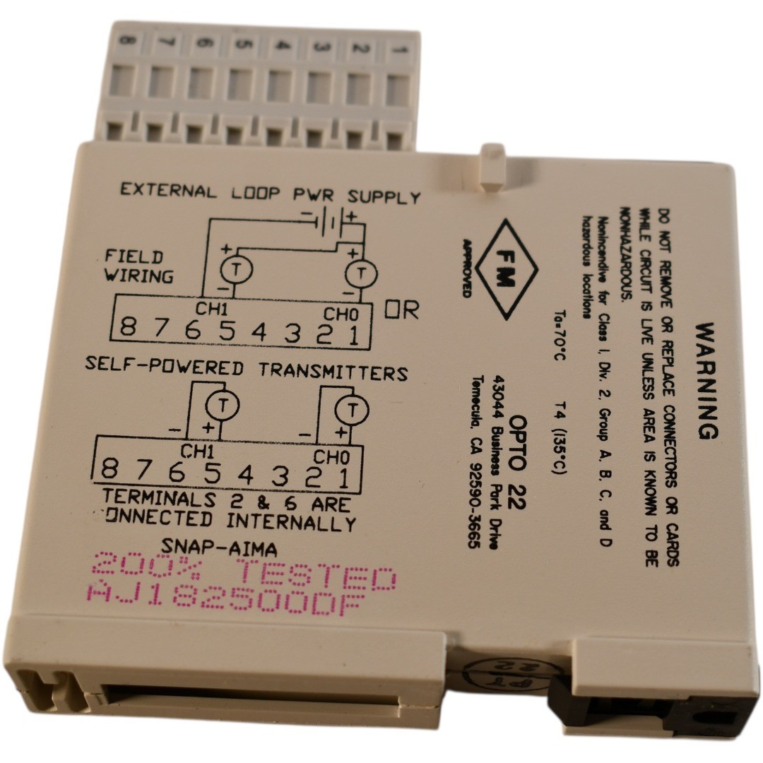 OPTO 22 SNAP-AIMA 2-Channel Analog Current Input Module