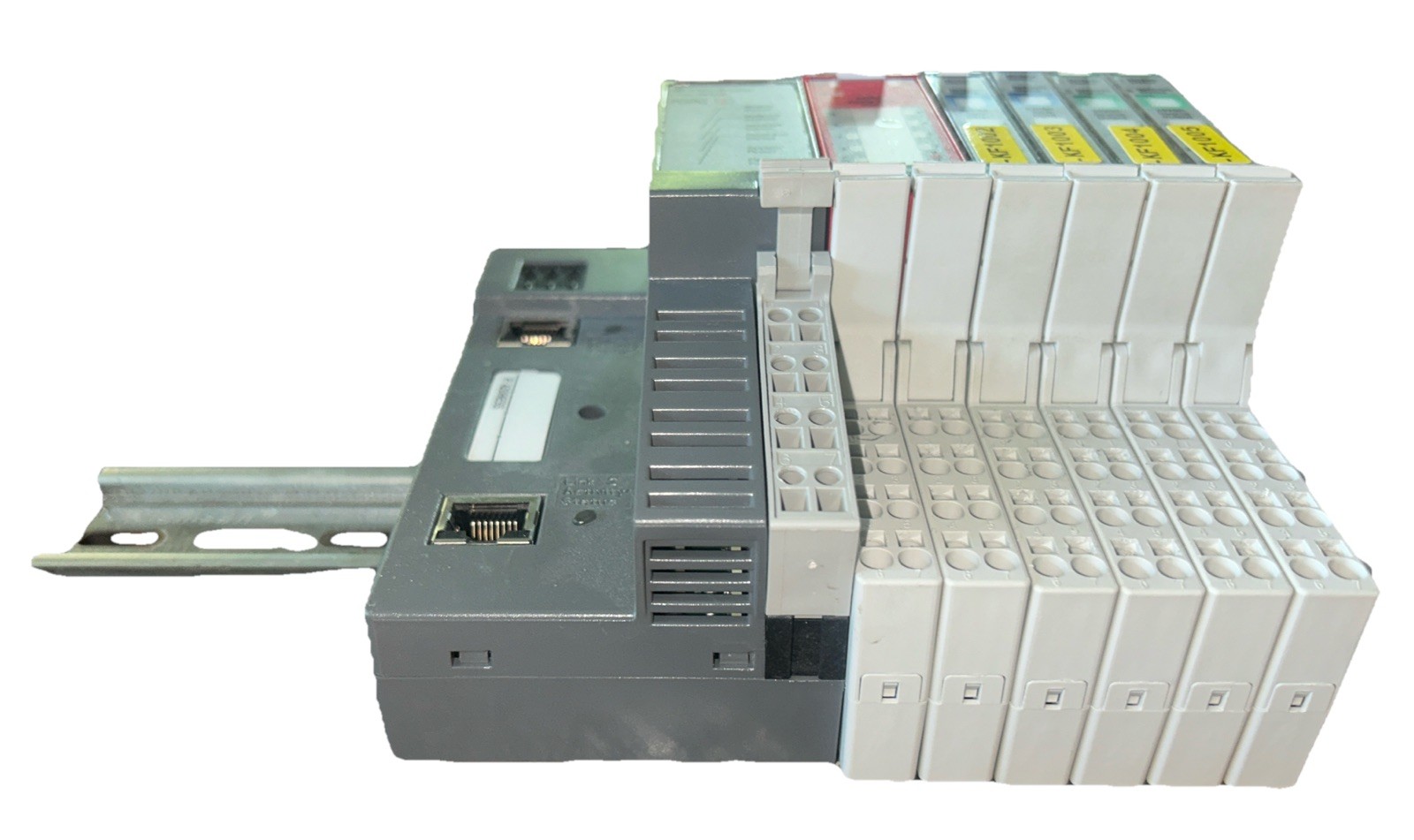 Allen Bradley 1734-AENTR Ser C W/ 1734-IB8S, 1734-IB8, 1734-OB8. 1C