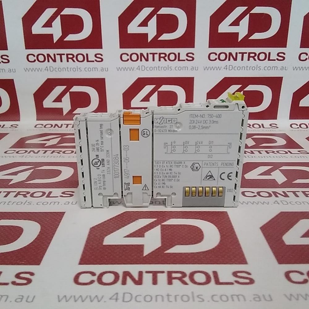 750-400 | WAGO | Digital Input Module, 2 Channels, 24VDC Supply Voltage, Used