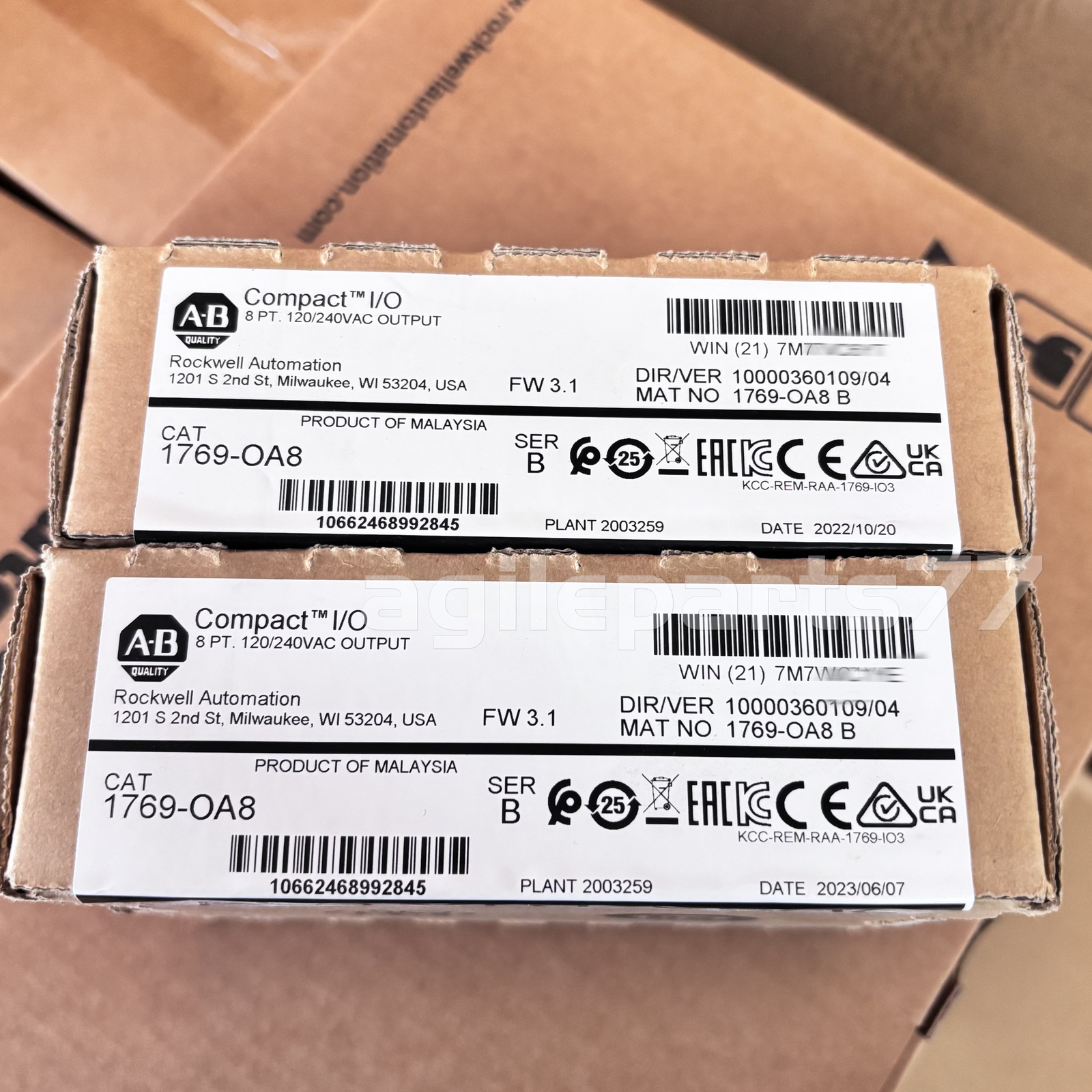 Allen-Bradley1769-OA8 /B Compact I/O 8 Pt 120/240VAC Output Module 2023 New US