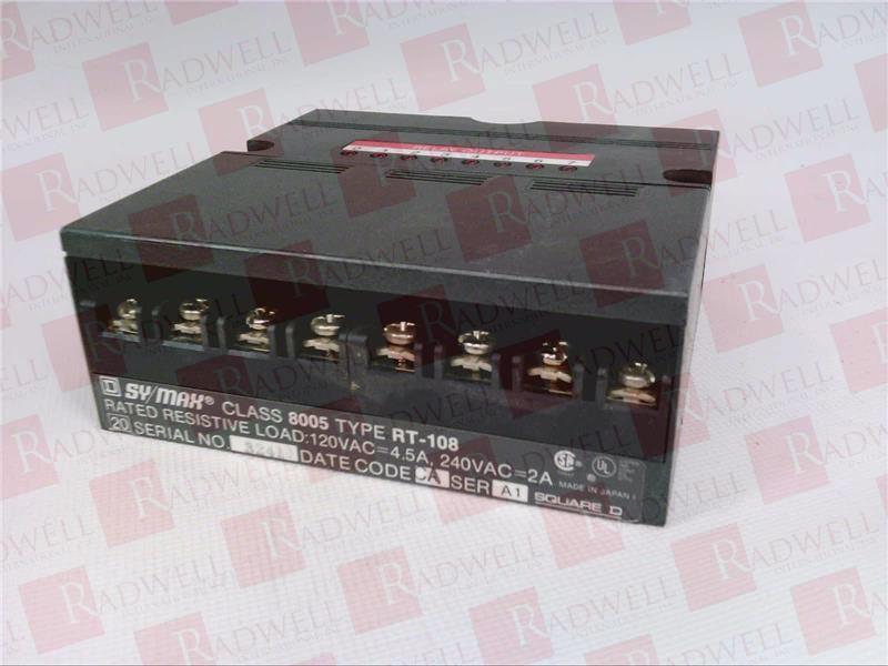 SCHNEIDER ELECTRIC 8005-RT-108 / 8005RT108 (USED TESTED CLEANED)