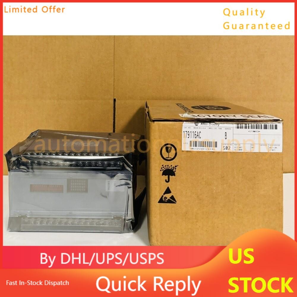 AB 1791-16AC Block I/O Module 16 Inputs/16 Outputs 120VAC 179116AC US Free Tax.
