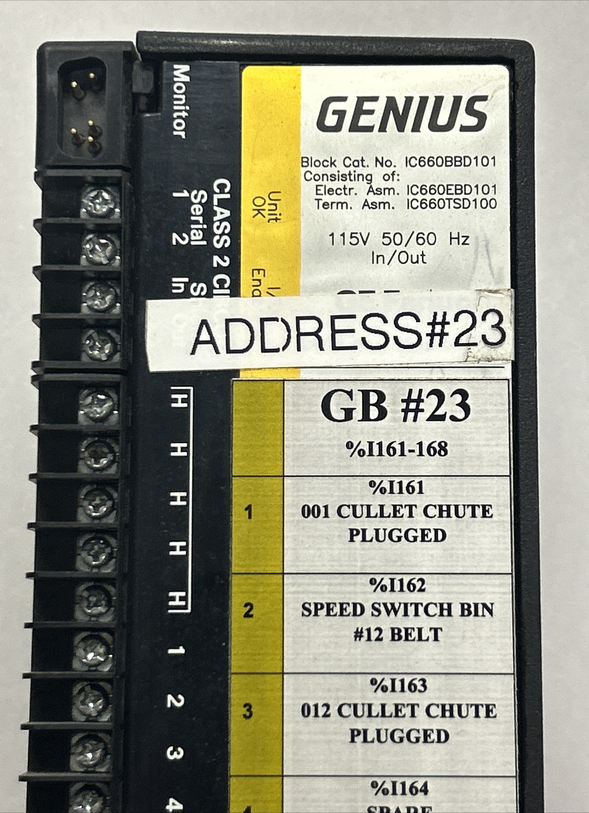 GE FANUC,IC660BBD101,GENIUS BLOCK I/O MODULE