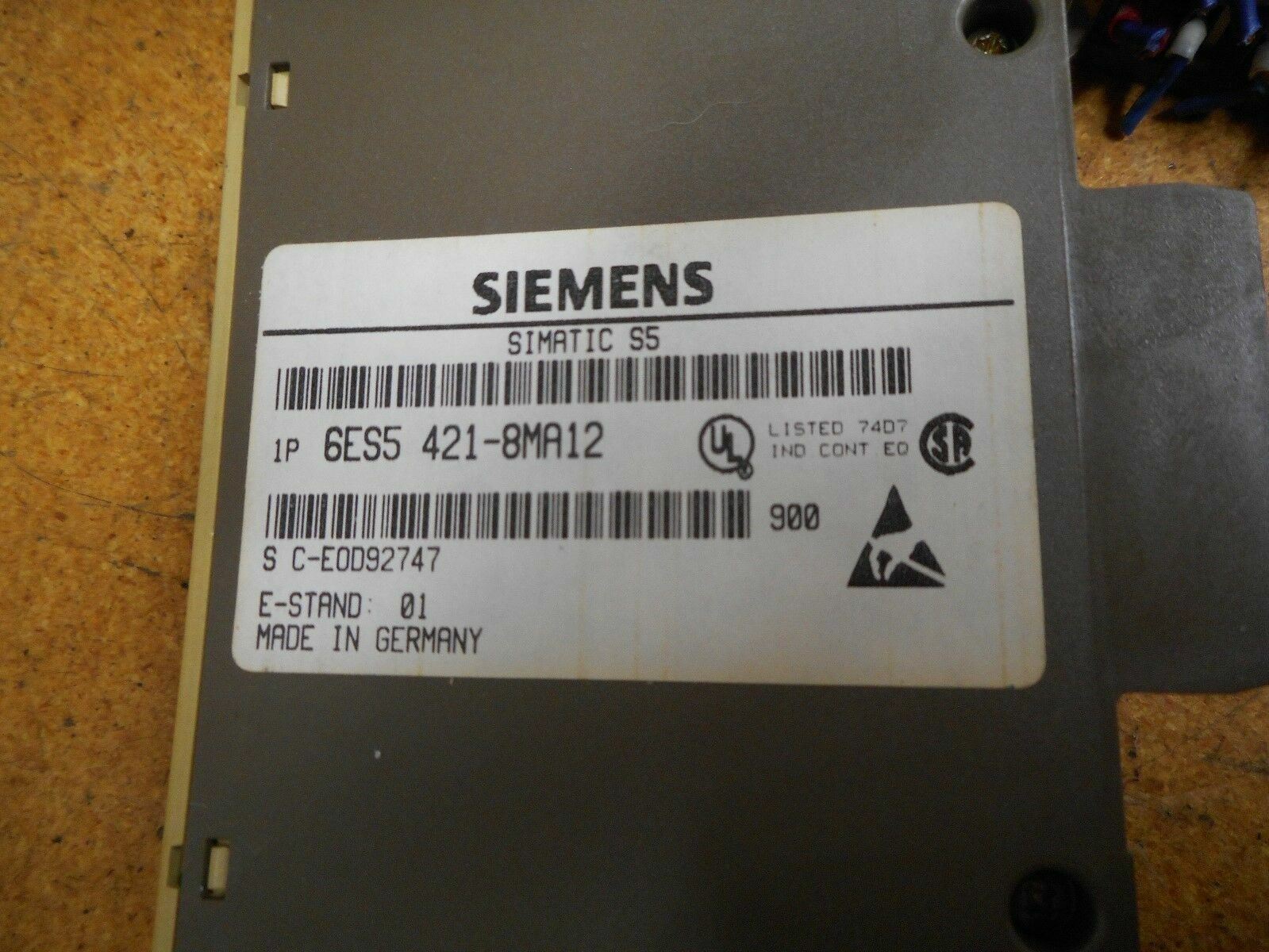 Siemens 6ES5 421-8MA12 (2)Digital Input Modules 24VDC With 6ES5 700-8MA11 Module