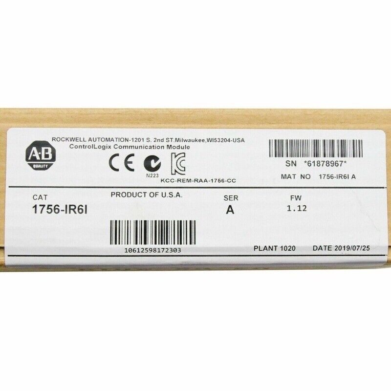 New Sealed AB 1756-IR6I ControlLogix 6 Pt Isolated RTD In Module US Free Tax
