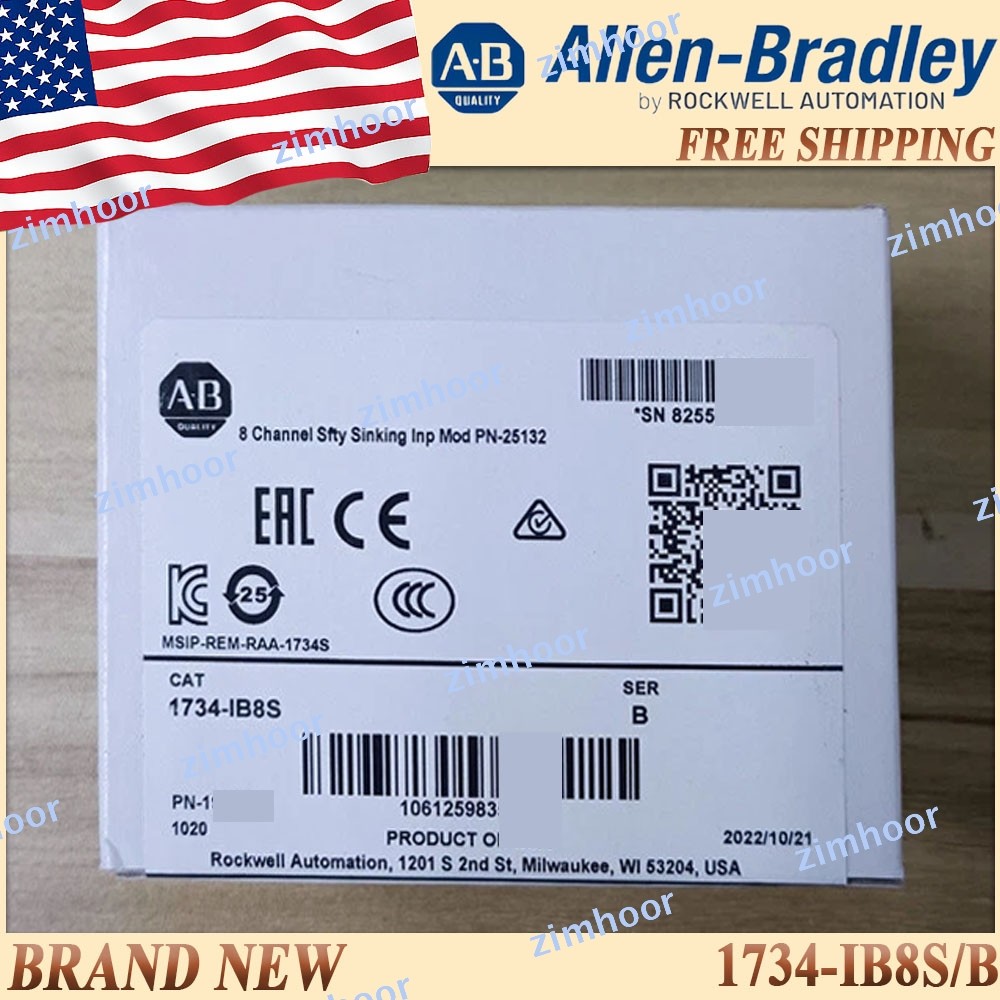New AB 1734-IB8S/B Safety Sinking Input Module 1734 IB8S