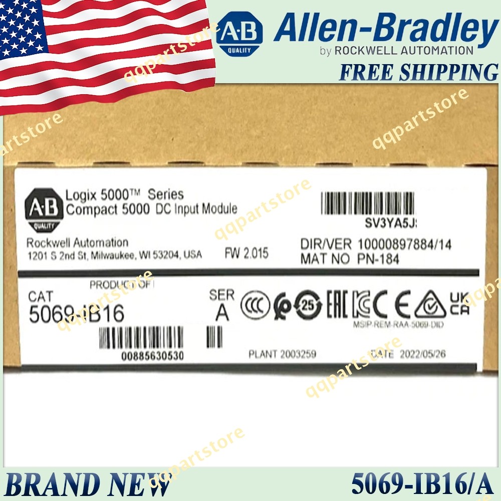 AB 5069-IB16/A Logix 5000 Compact 5000 DC Input Module US Stock New Free Ship