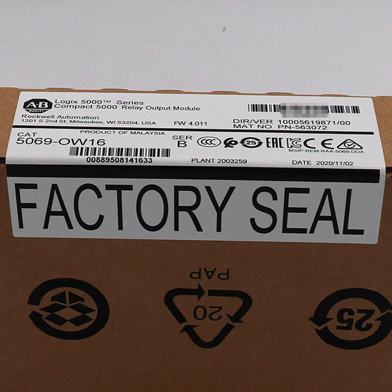 Allen Bradley AB 5069-OW16 Compact 5000 Relay Output Module 5069OW16