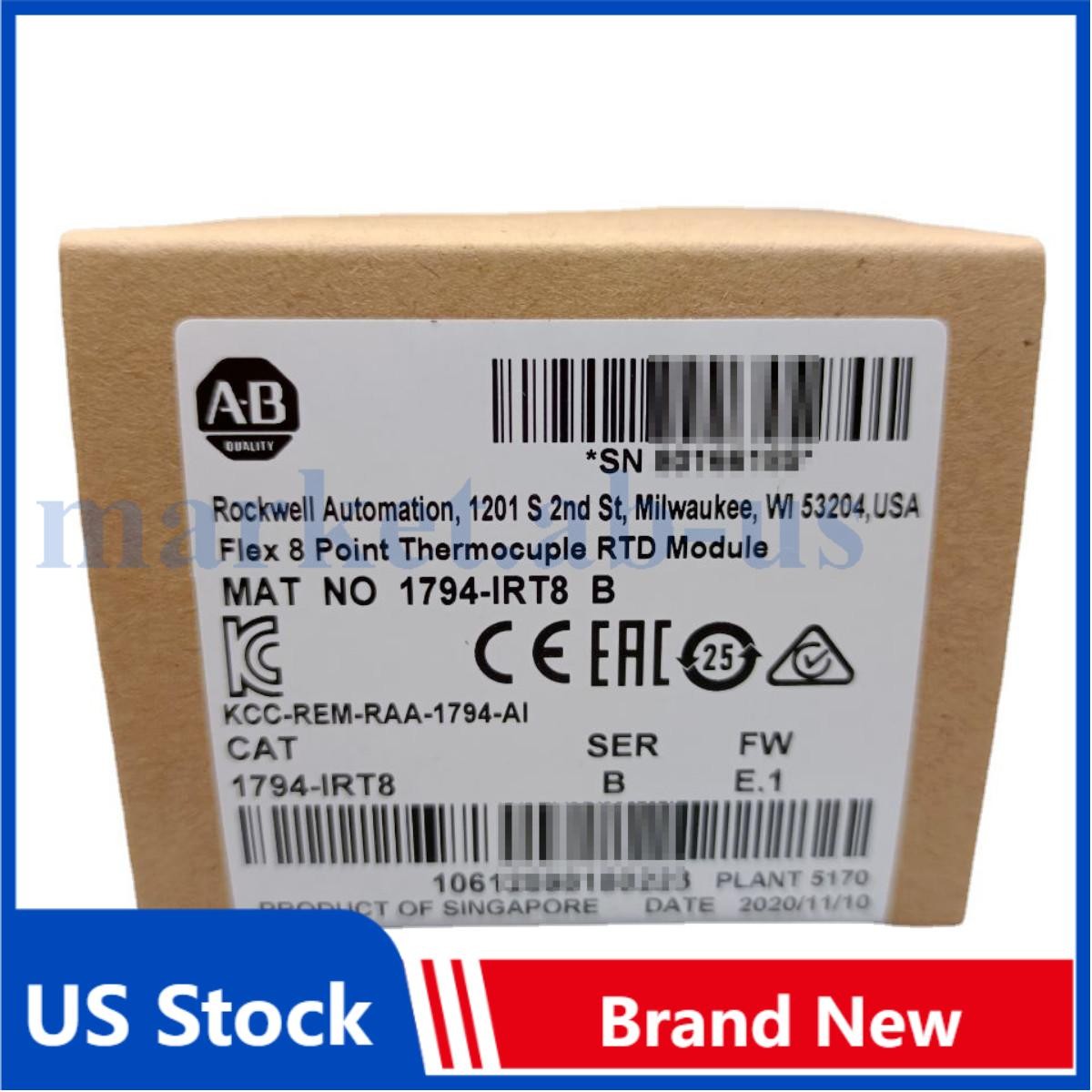 Allen-Bradley New AB 1794-IRT8 SER B Flex 8 Point Thermocouple RTD Module