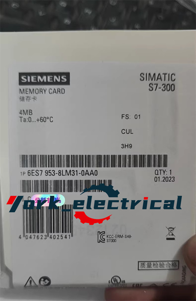 6ES7953-8LM31-0AA0 NEW SIEMENS SIMATIC S7-300 Memory Card 6ES7953-8LM31-0AA0