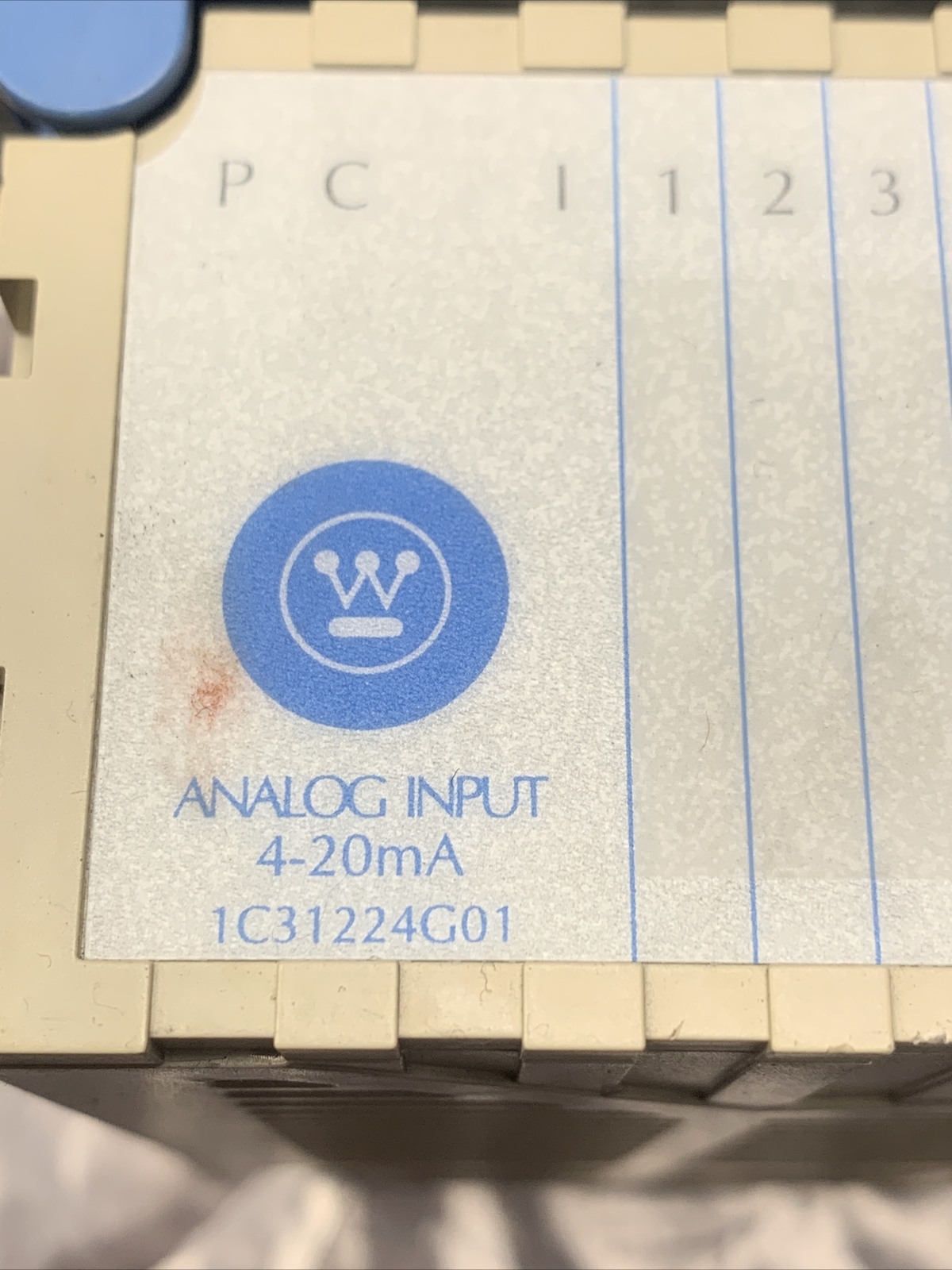 USED Westinghouse 1C31224G01 Analog Input Module