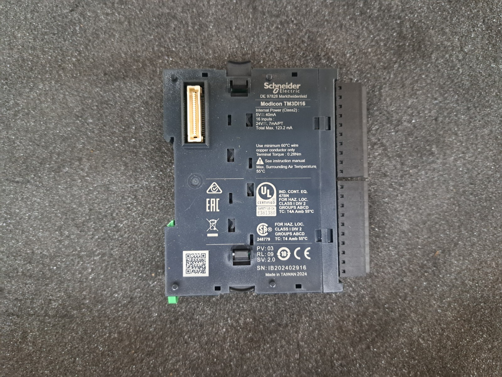 New, Schneider Electric, TM3DI16, DISCRETE INPUT MODULE, MODICON T