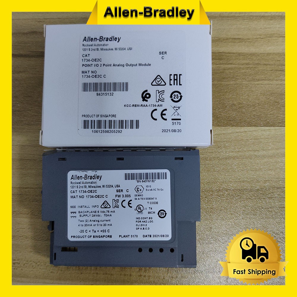 Surplus AB 1734-OE2C 1734-0E2C C Point I/O Output Module 2 Pt 24V DC