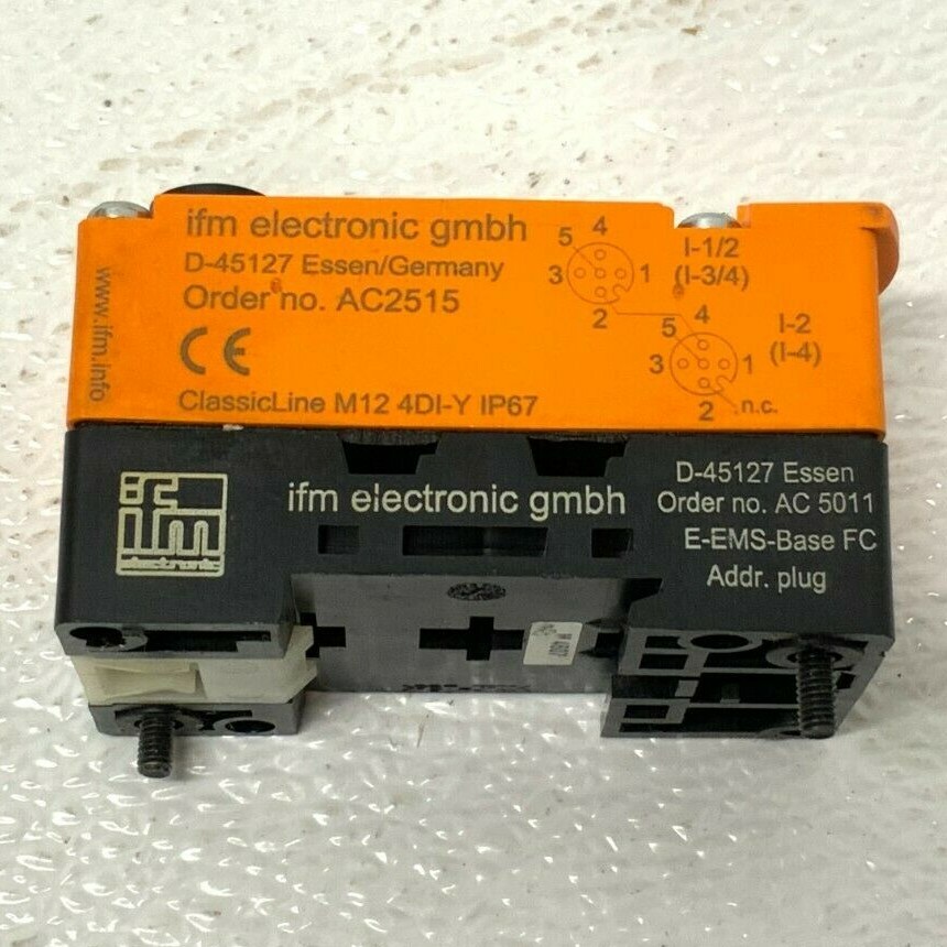 Lot of 4 IFM D-45127 AC5215 & AC5011 AS Interface ClassicLine Module M12 262E