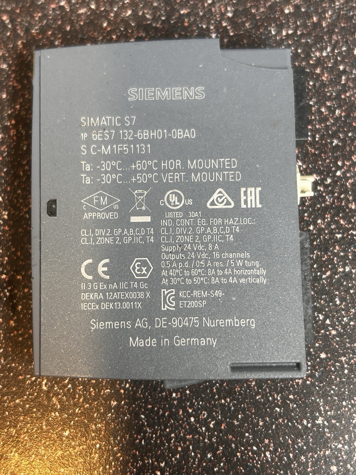 Siemens 6ES7132-6BF01-0AA0 PLC Output Module