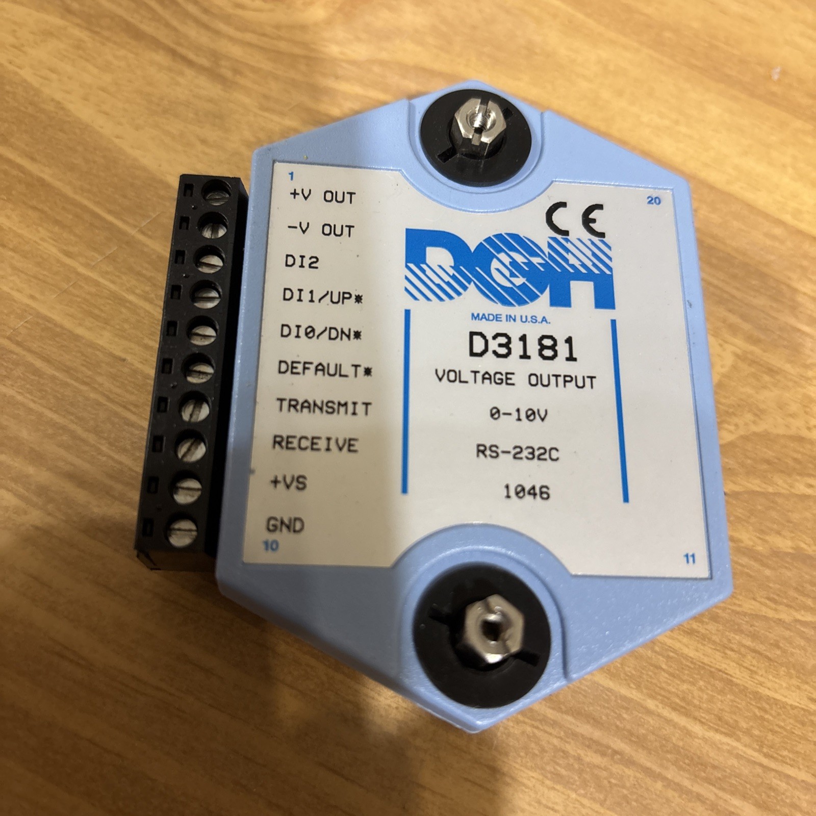 DGH D3181 Voltage Output Module | 0–10V | RS-232c