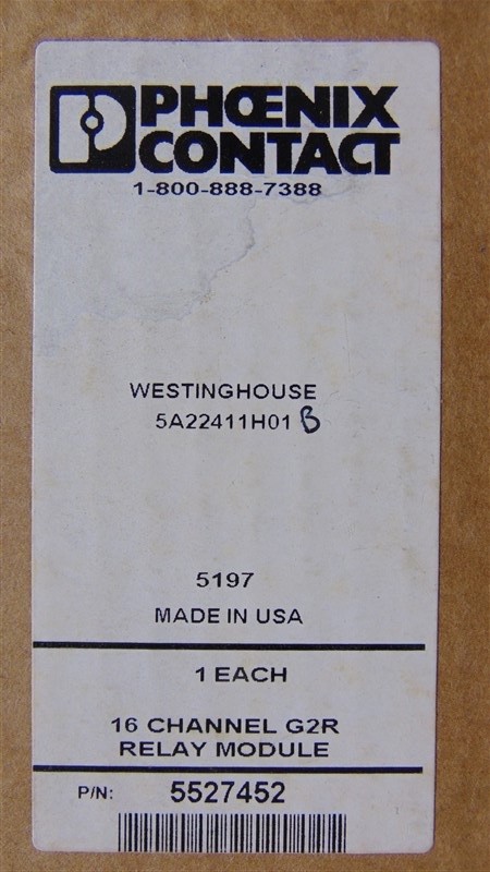 NEW Westinghouse Emerson 5A22411H01 Ovation 16 Channel Relay Module Rev. B