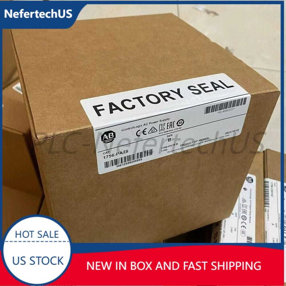 AB 1756-PA75 SER B ControlLogix AC Power Supply Allen Bradley 1756PA75 new