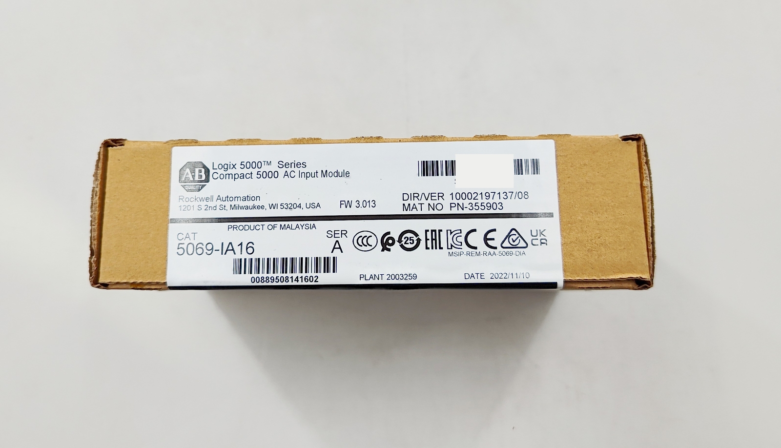 Allen-Bradley 5069-IA16 Compact Logix 5000 Input Module